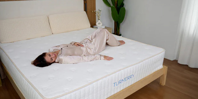 Sleeping comfortably on Turmerry bed