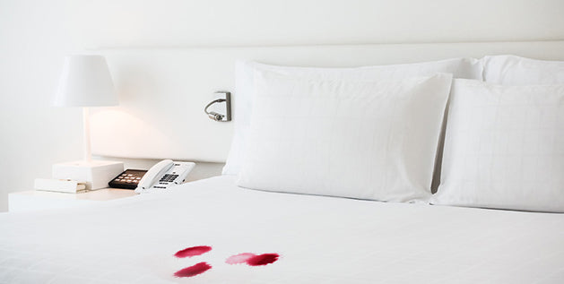 how to clean blood from pillow