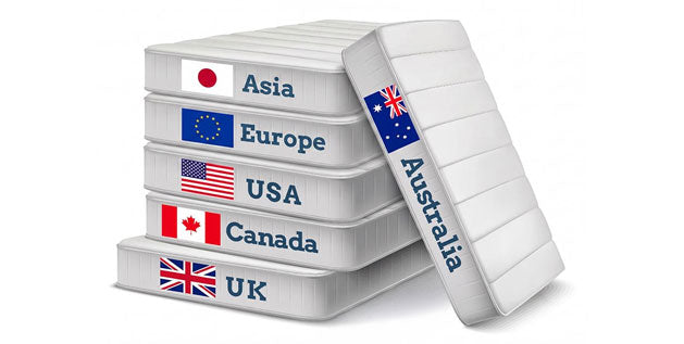 International Mattress Sizes - US, Canada, UK, EU, Australia, Asia