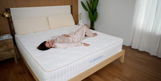 Sleeping comfortably on Turmerry bed