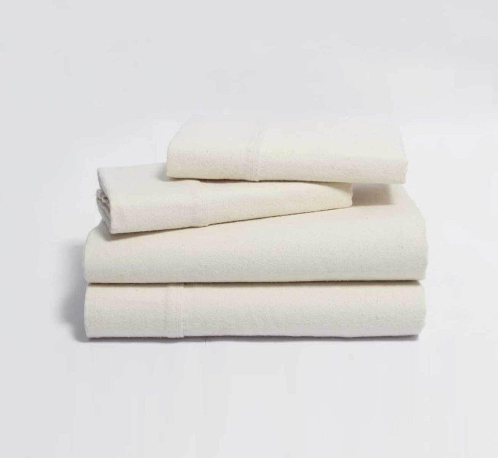Organic Cotton Brushed Flannel Bed Sheet Set