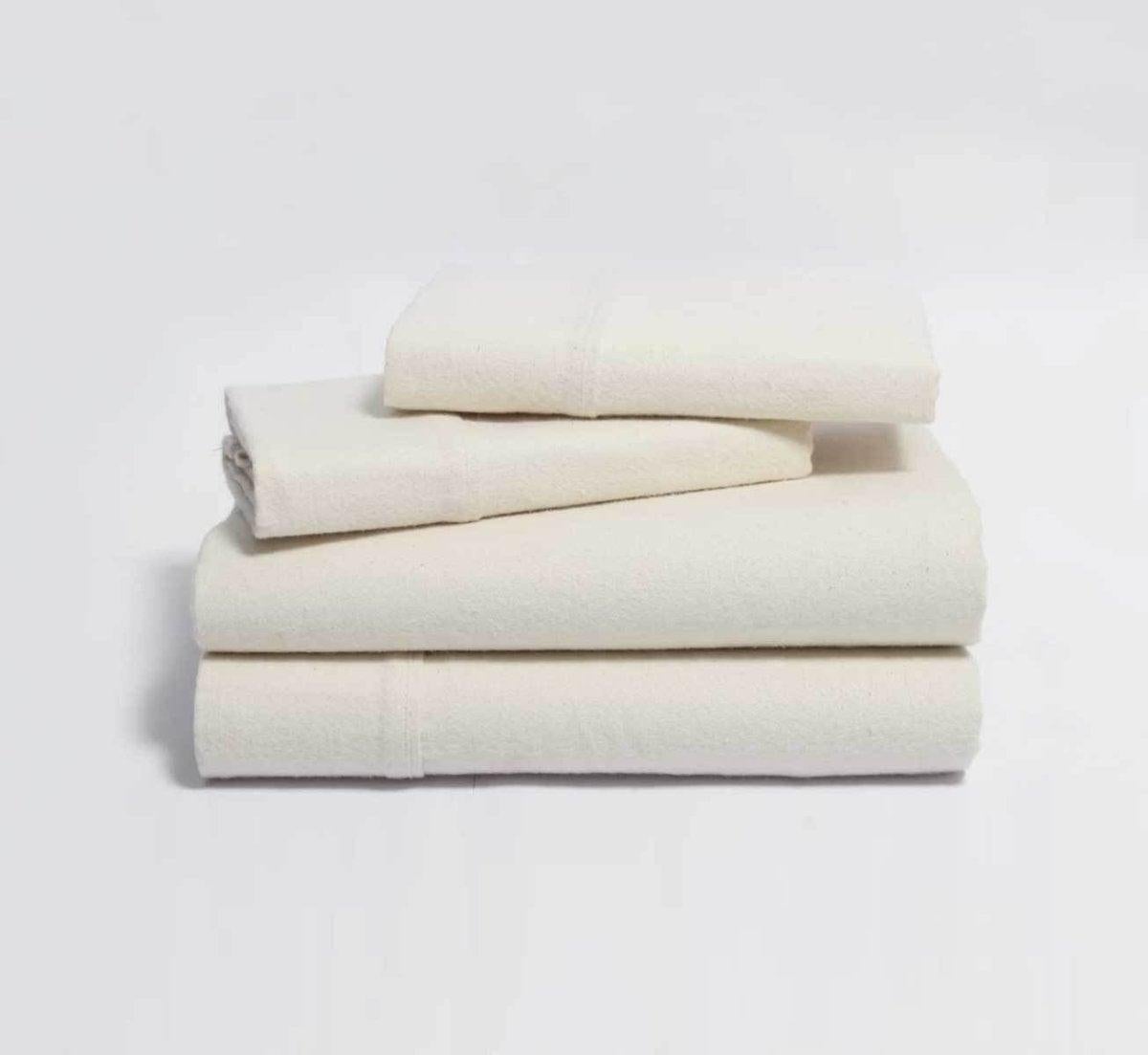 Organic Cotton Brushed Flannel Bed Sheet Set