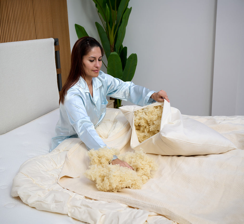 Natural Wool Filled Pillows
