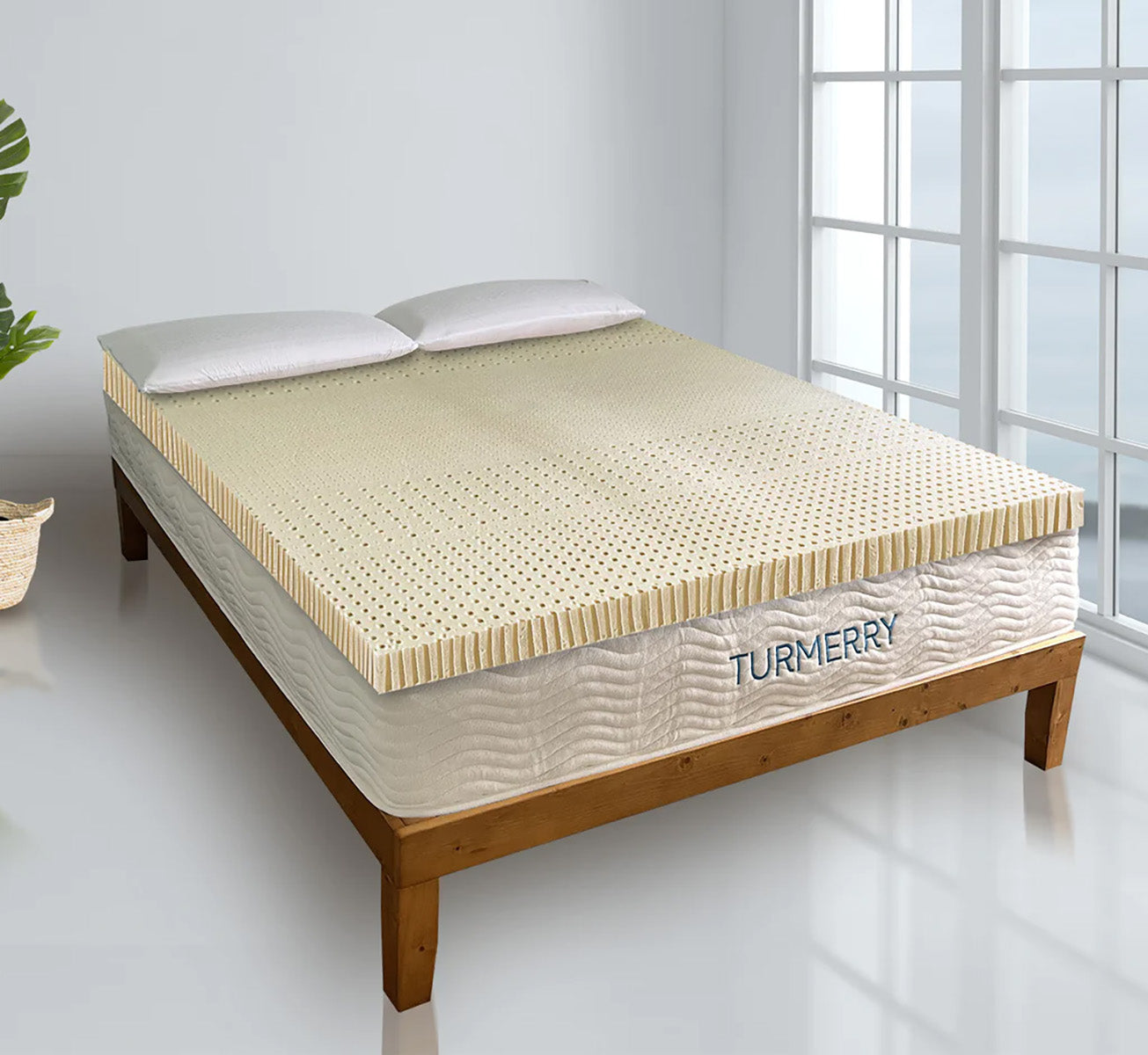 7 Zone Organic Latex Mattress Topper Twin / 2 Inch Organic Latex / Soft
