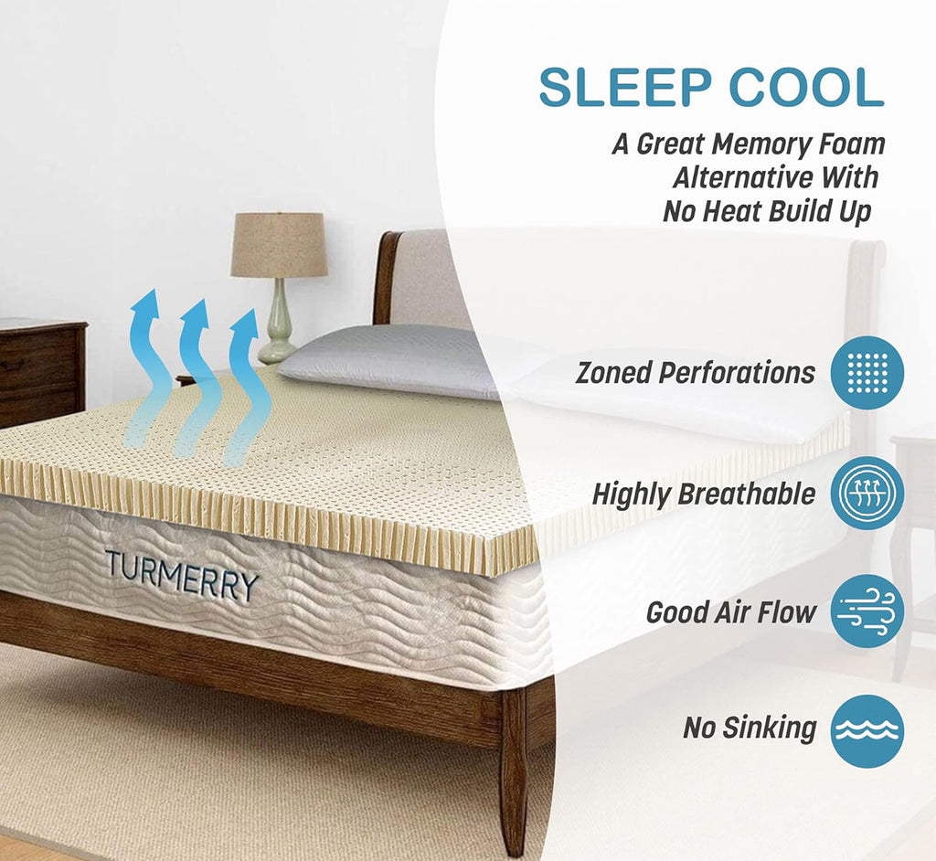 7 Zone Organic Latex Mattress Topper | Best Natural Pressure Point