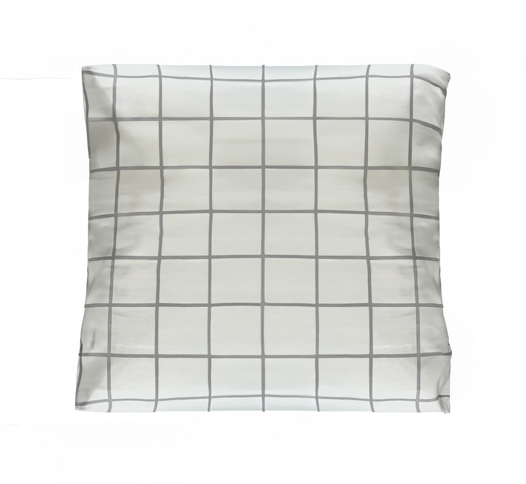 Organic Stripes and Checks Luxury Sateen Euro Pillowcase Set