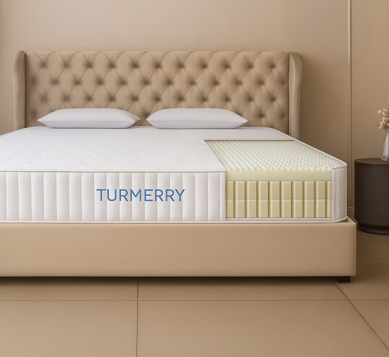 Image showcasing Organic Egg Crate Mattress