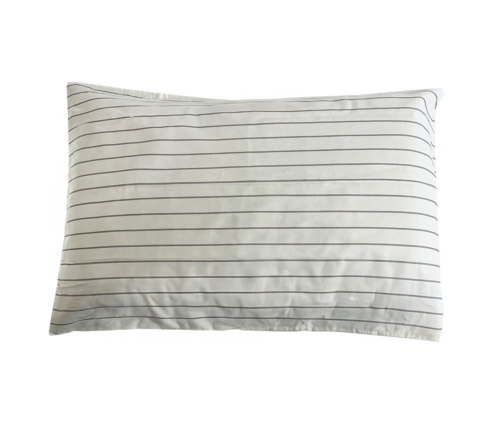 Organic Stripes and Checks Luxury Sateen Pillowcase Set