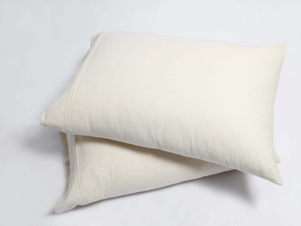 165 GSM Heavy Weight Organic Cotton Brushed Flannel Pillow Covers - Turmerry