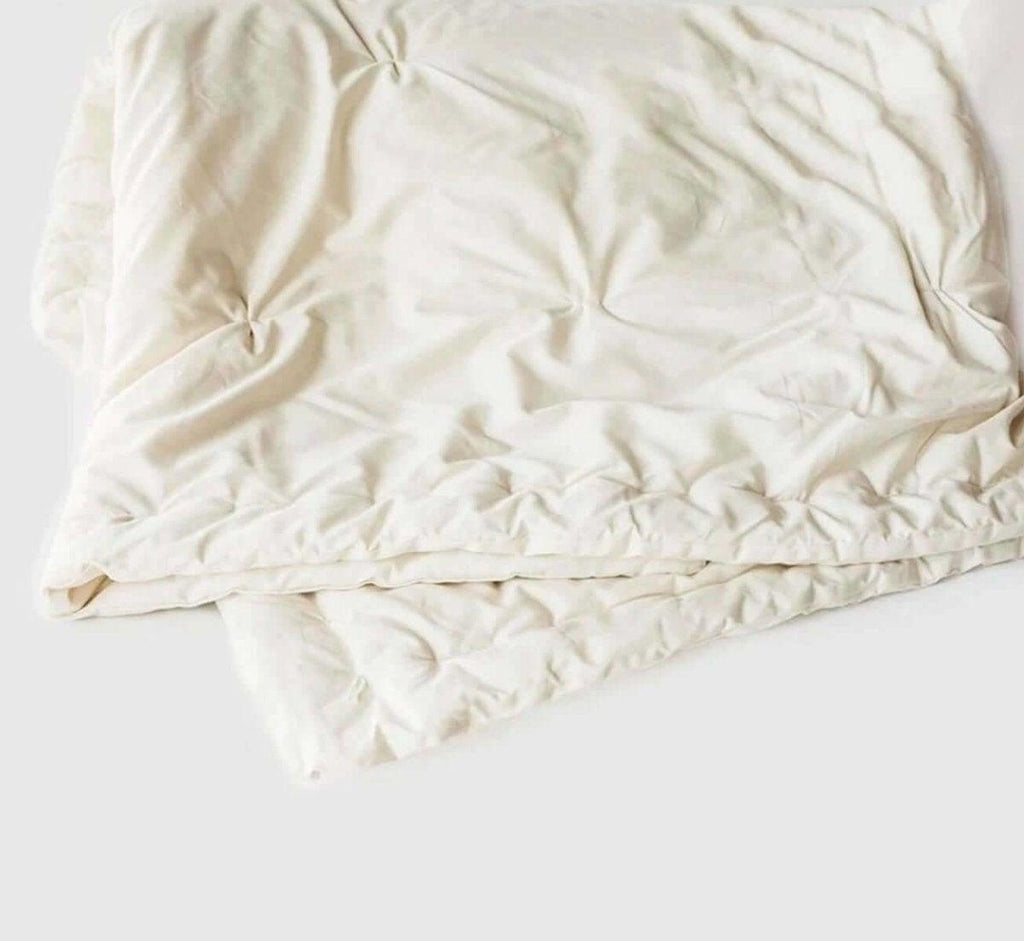 Made in USA Lightweight Natural Wool Comforter - Turmerry