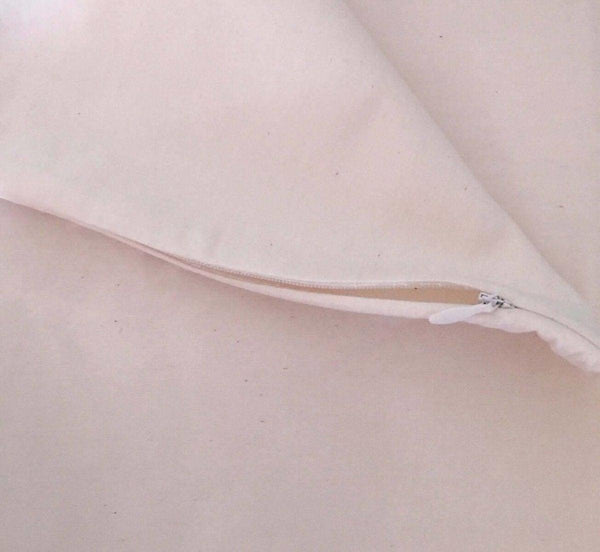 Organic Cotton Sateen Zippered Pillow Protector Cover