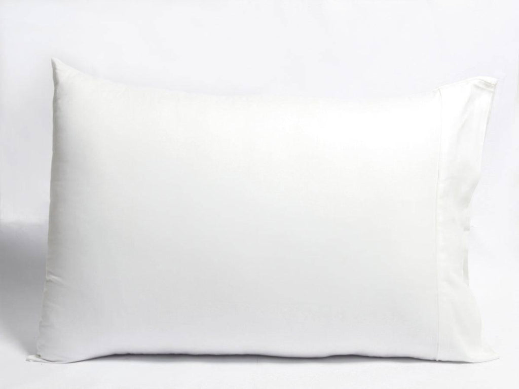 White Organic Sateen Pillow Covers - Turmerry